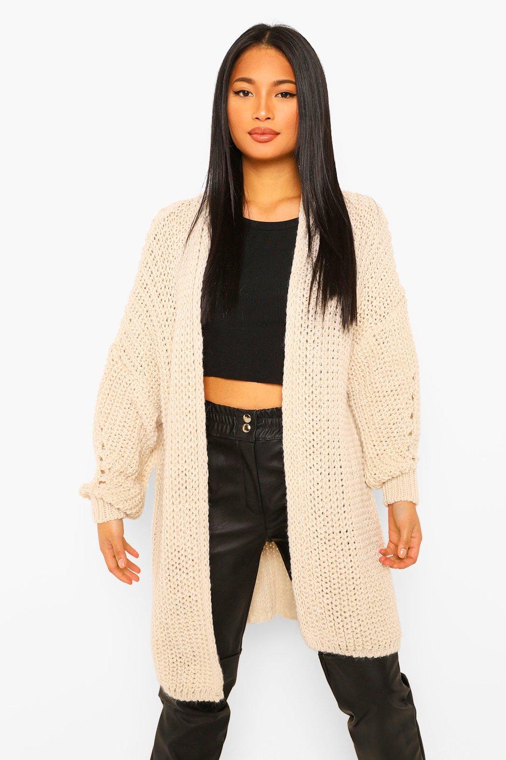 petite chunky cardigan