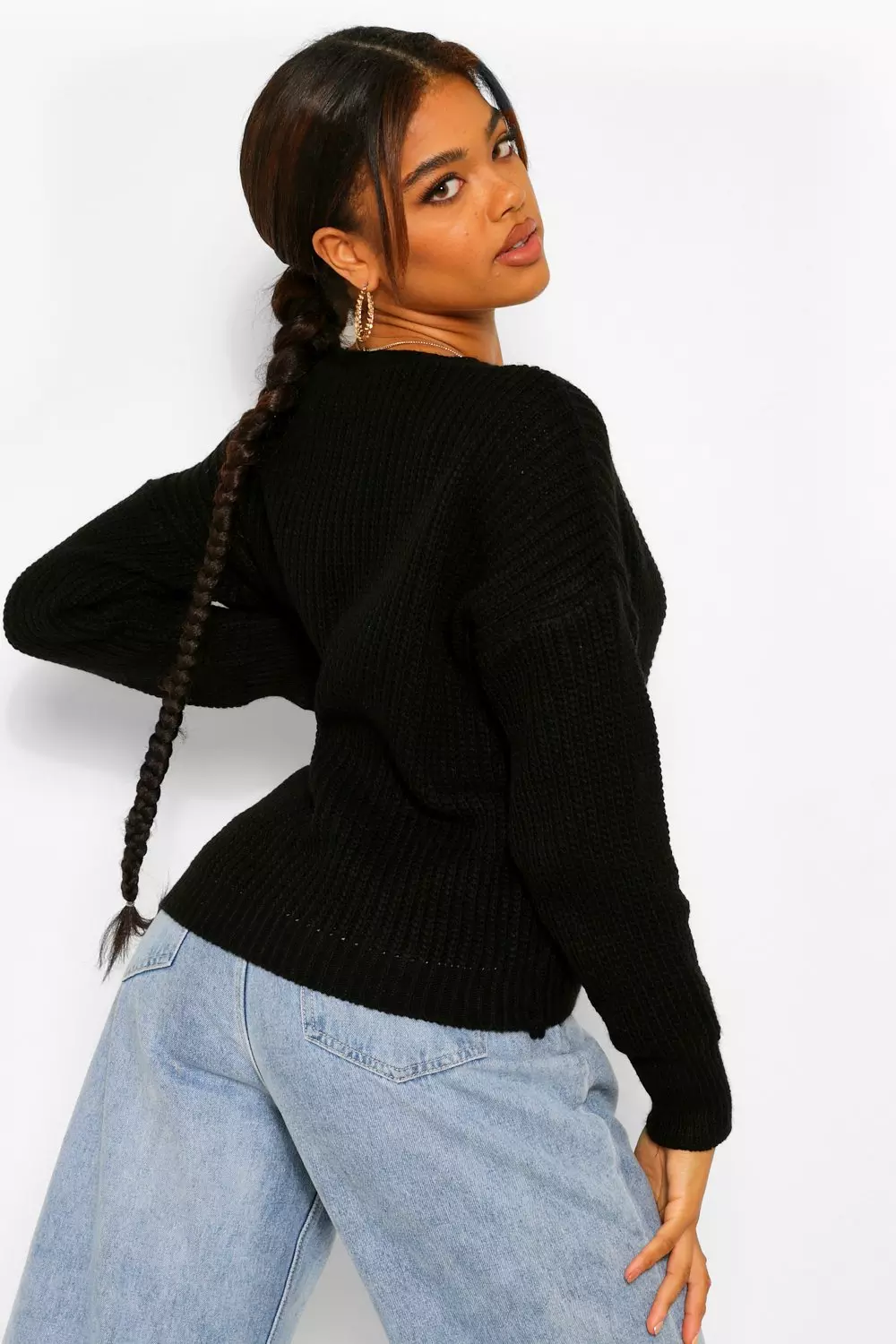 Chunky knit wrap cardigan sales