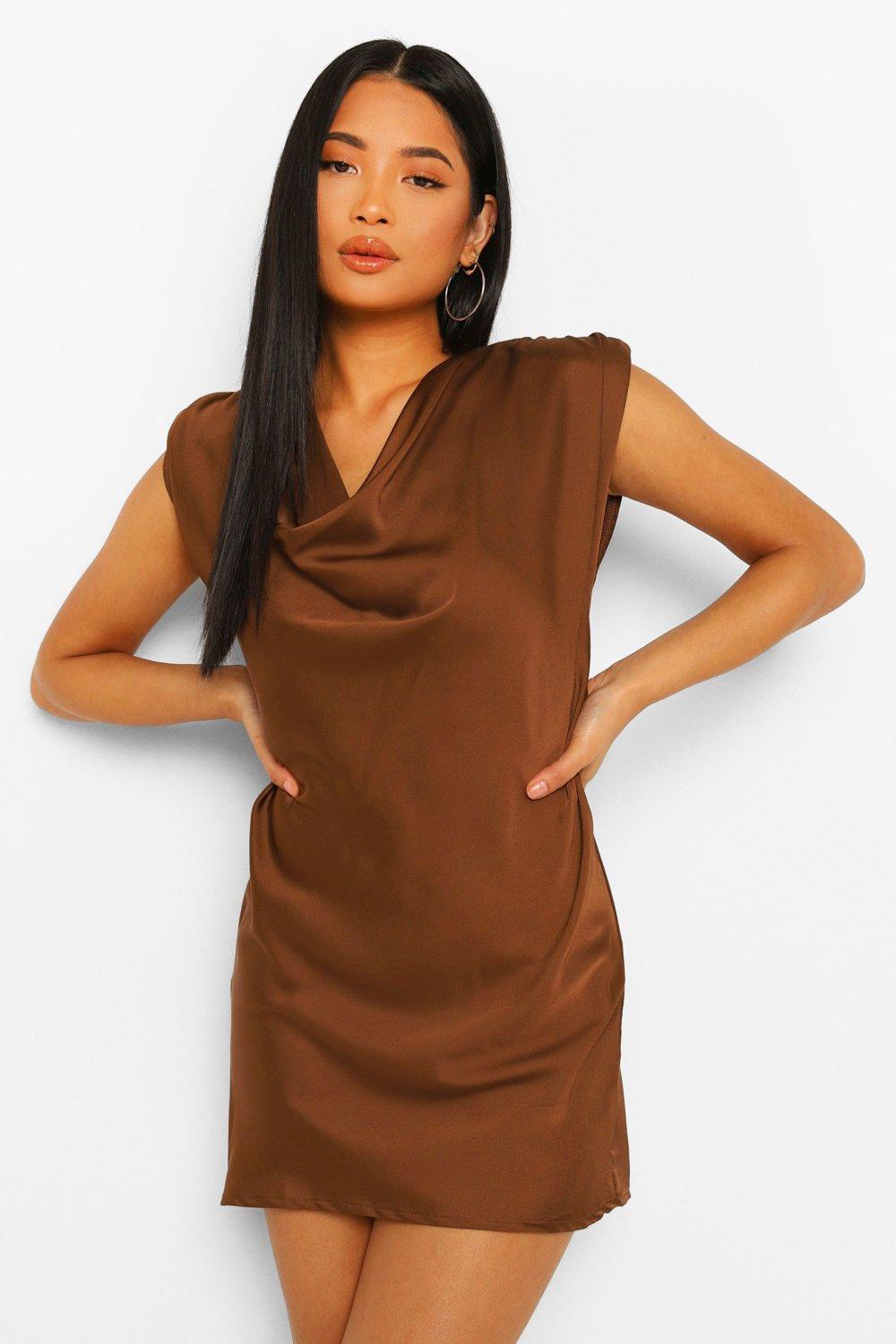 boohoo silk dress