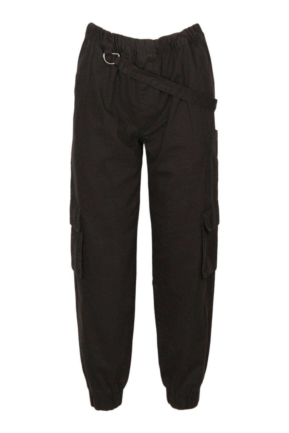 Petite Utility Pocket Denim Joggers