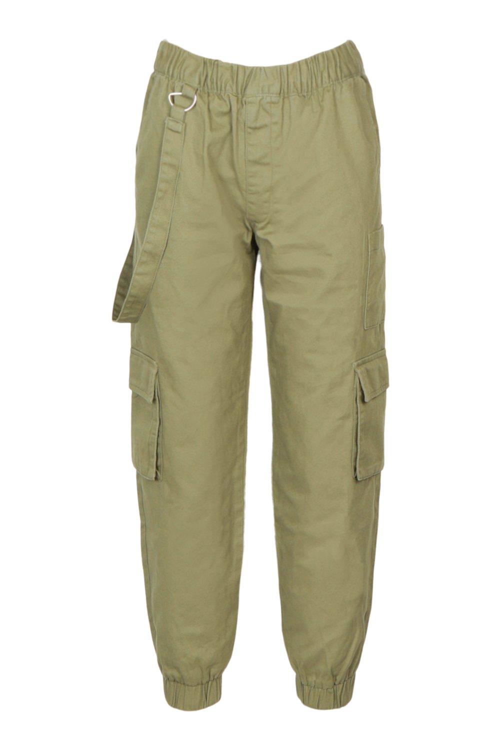 Petite Utility Pocket Denim Joggers