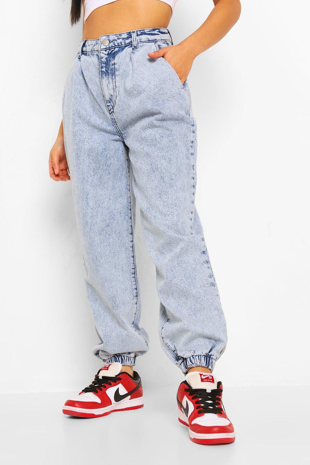 petite denim joggers