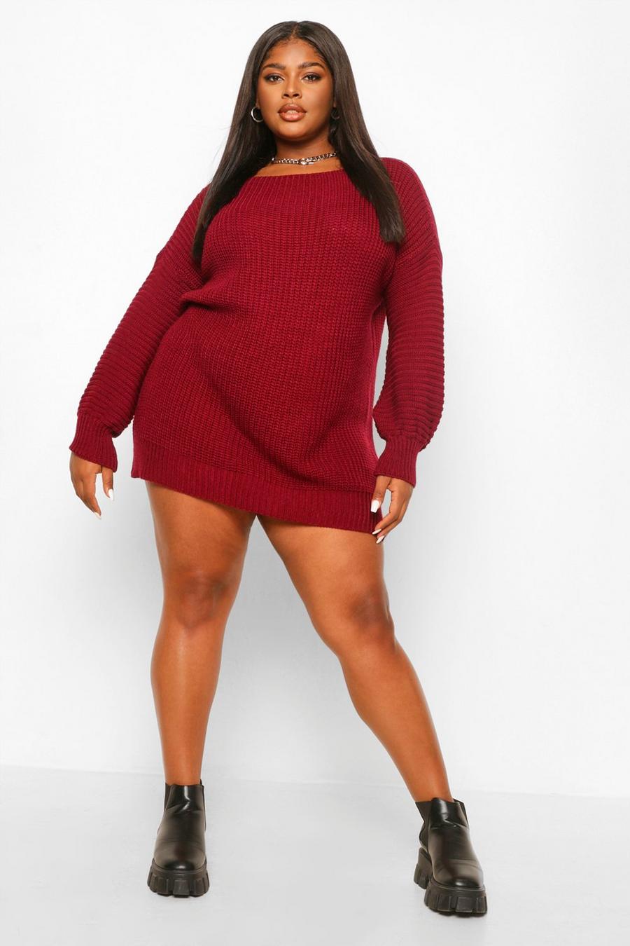 Berry Plus Scoop Neck Sweater image number 1