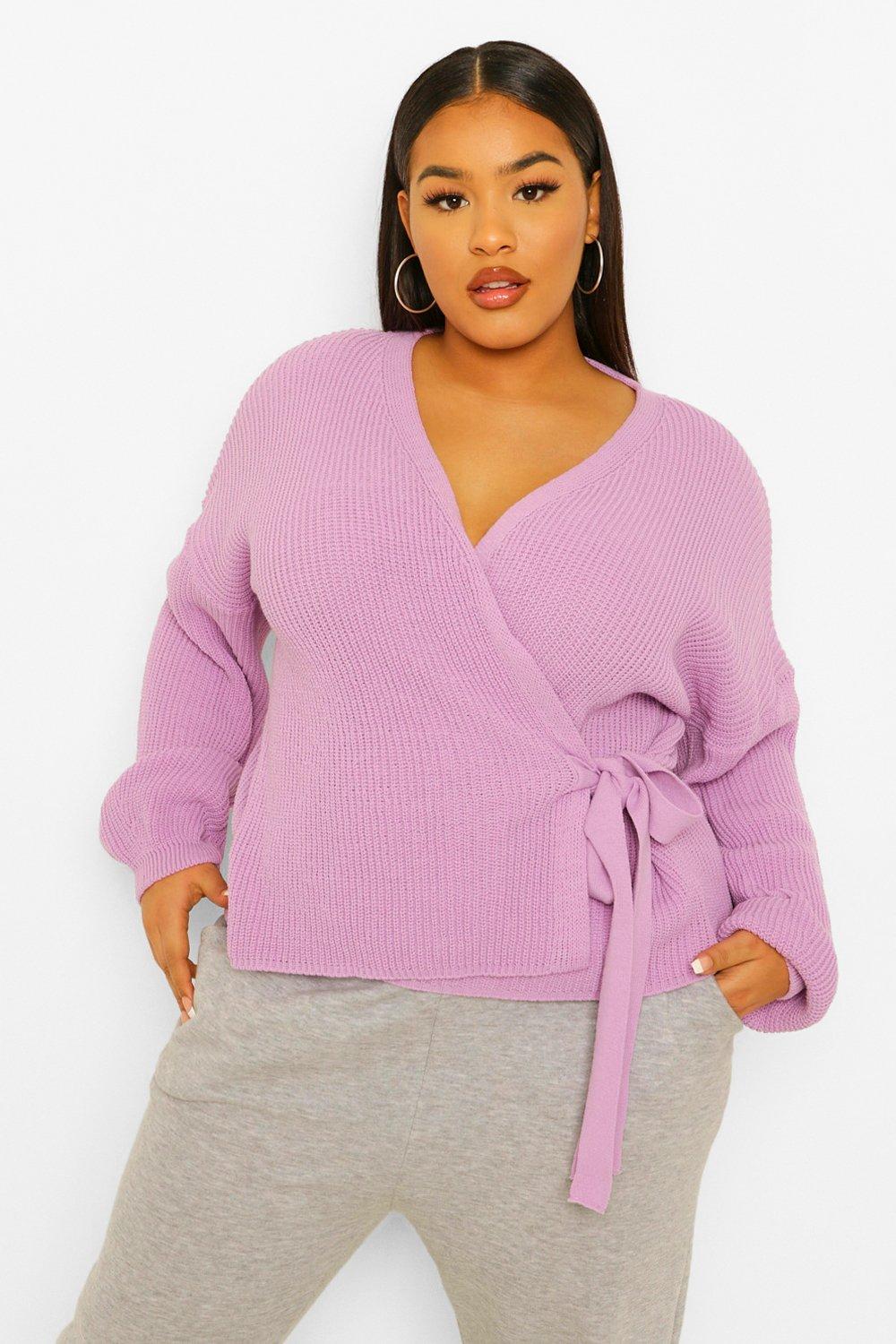 Plus size wrap clearance cardigan