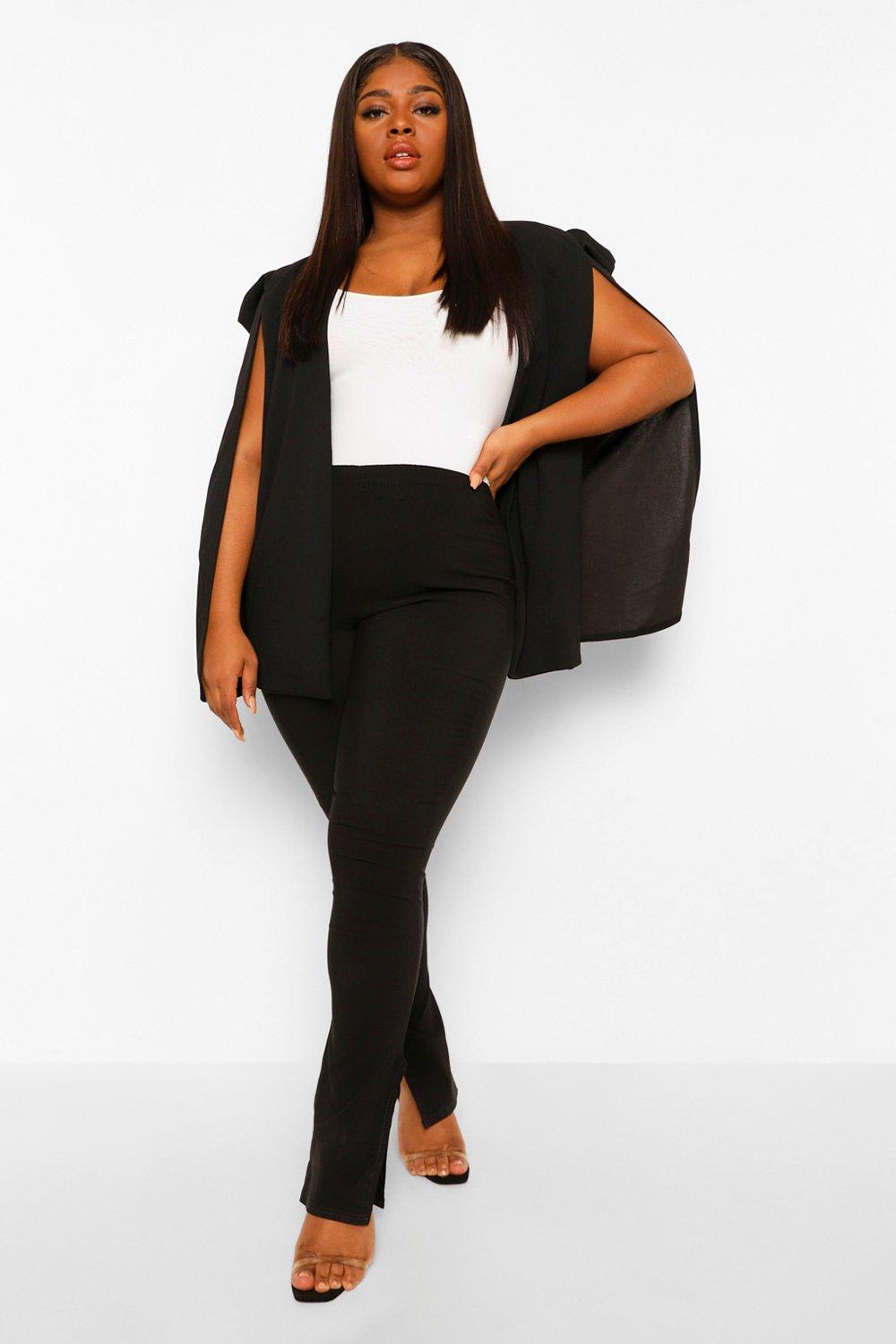 Black cape jacket plus cheap size