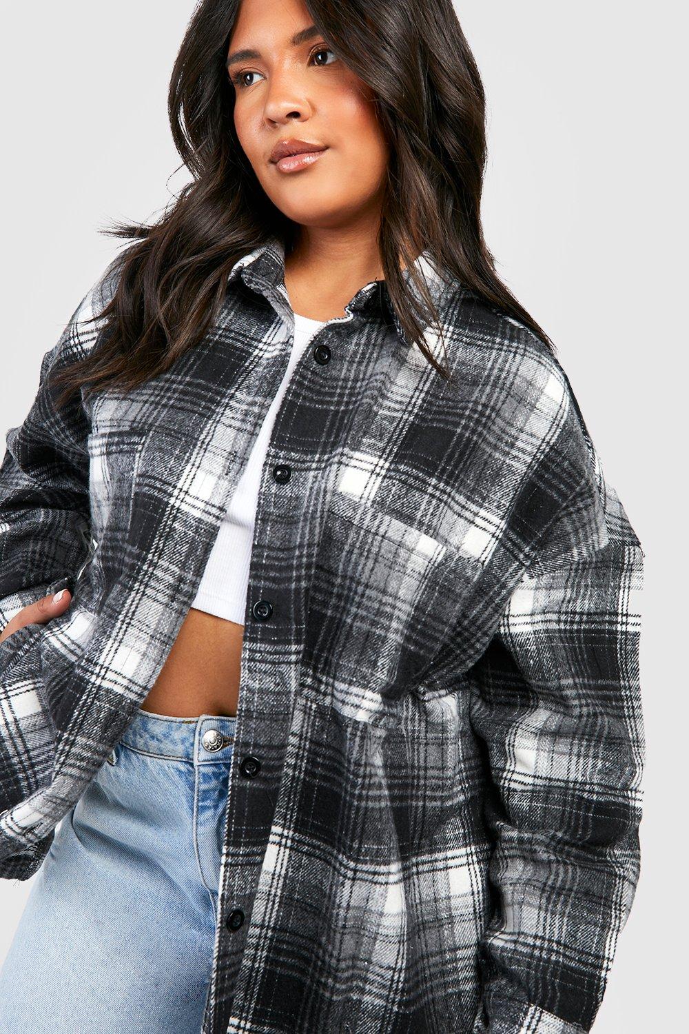 boyfriend plaid flannel shirt