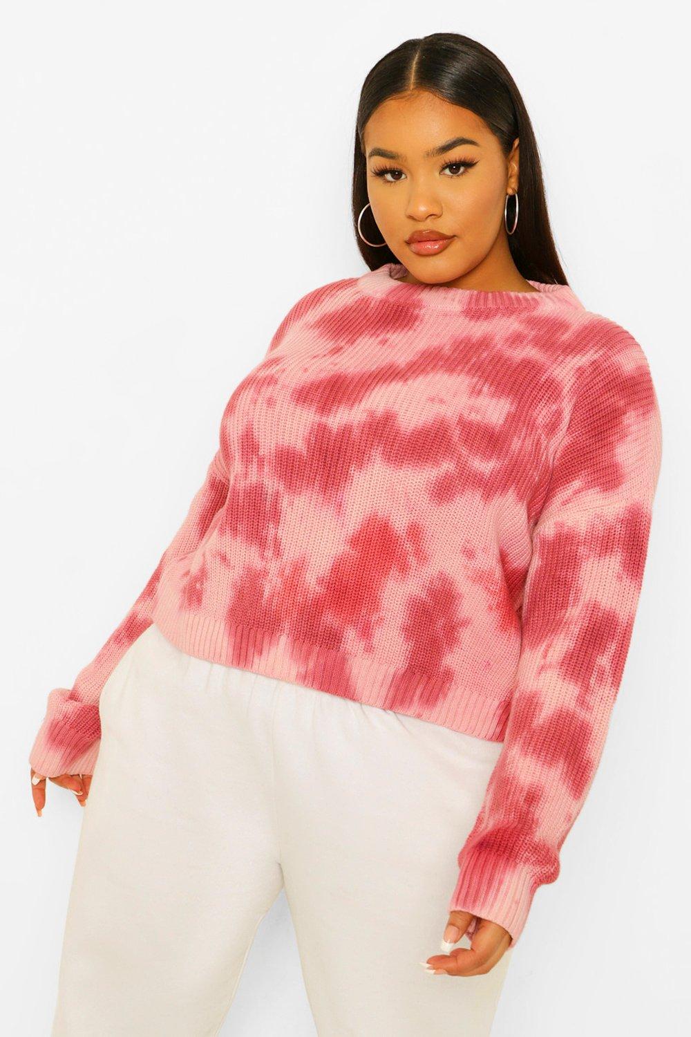 Grande taille Pull tie dye boohoo