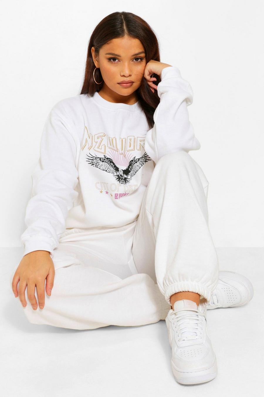 White Plus New York Band Sweatshirt image number 1