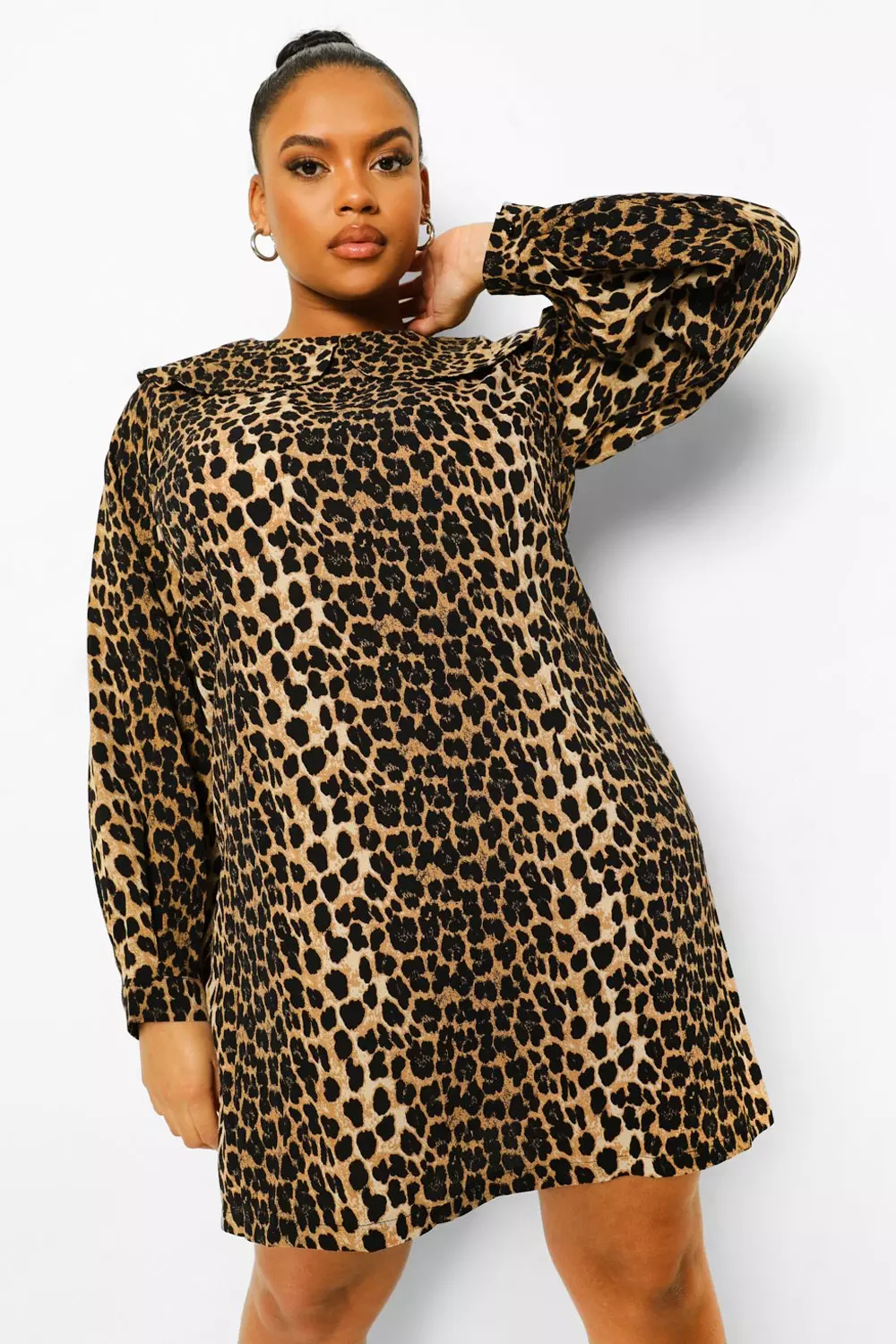 Leopard shift hot sale dress