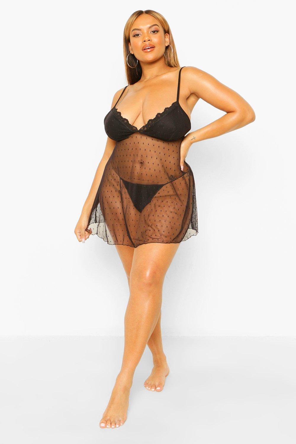 boohoo plus size underwear