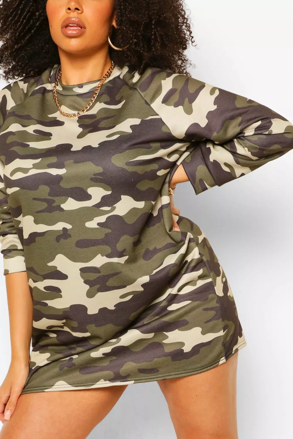 Camo oversized clearance sweatshirt