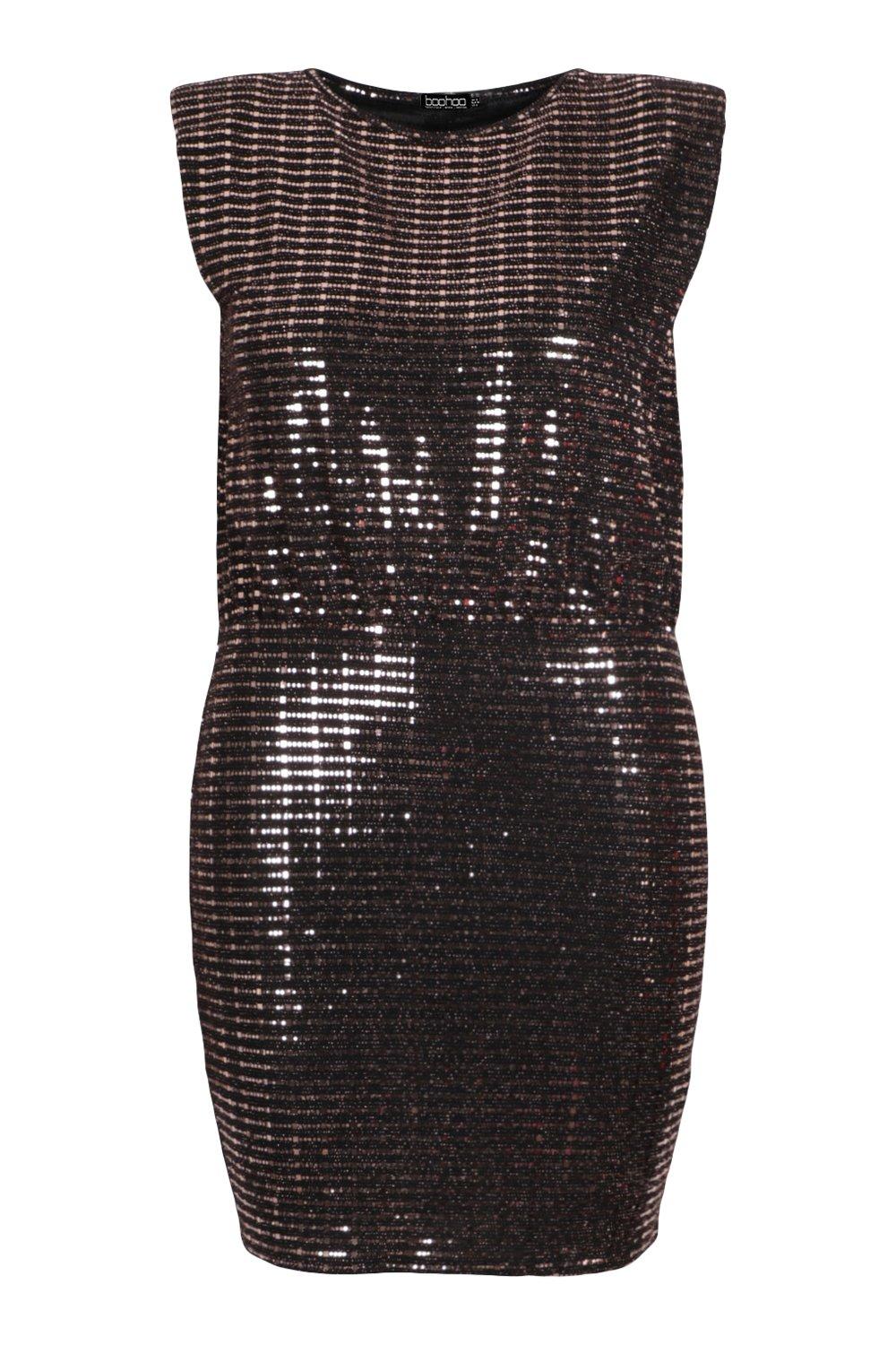 Boohoo sequin bodycon dress on sale