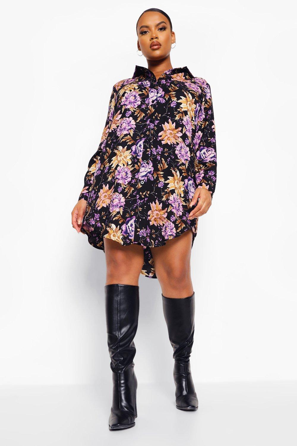 Vestido tipo 2024 camisão estampado