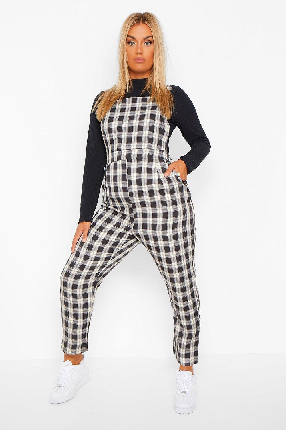 plus size pinafore jumpsuit