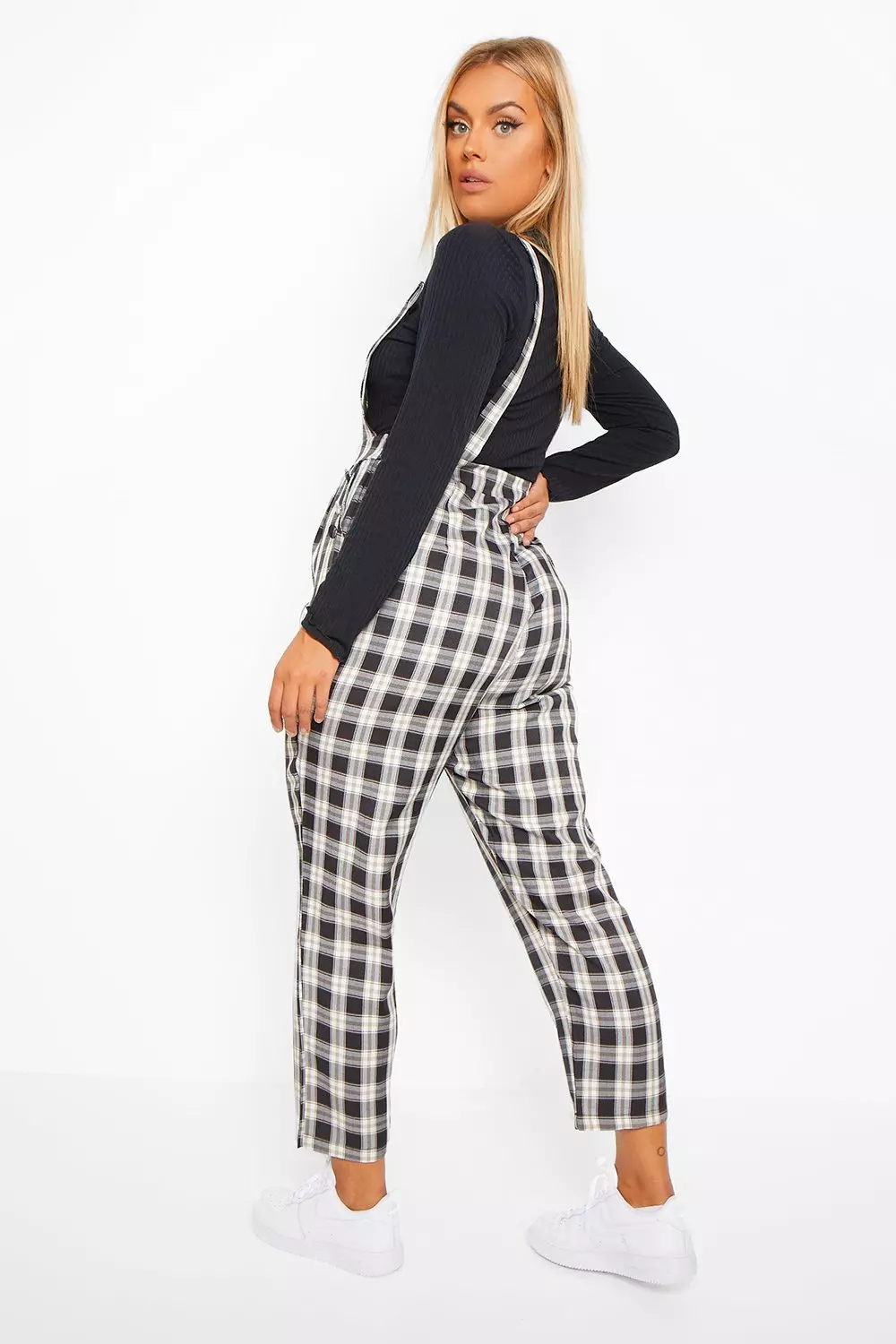 Pinafore jumpsuit hot sale boohoo