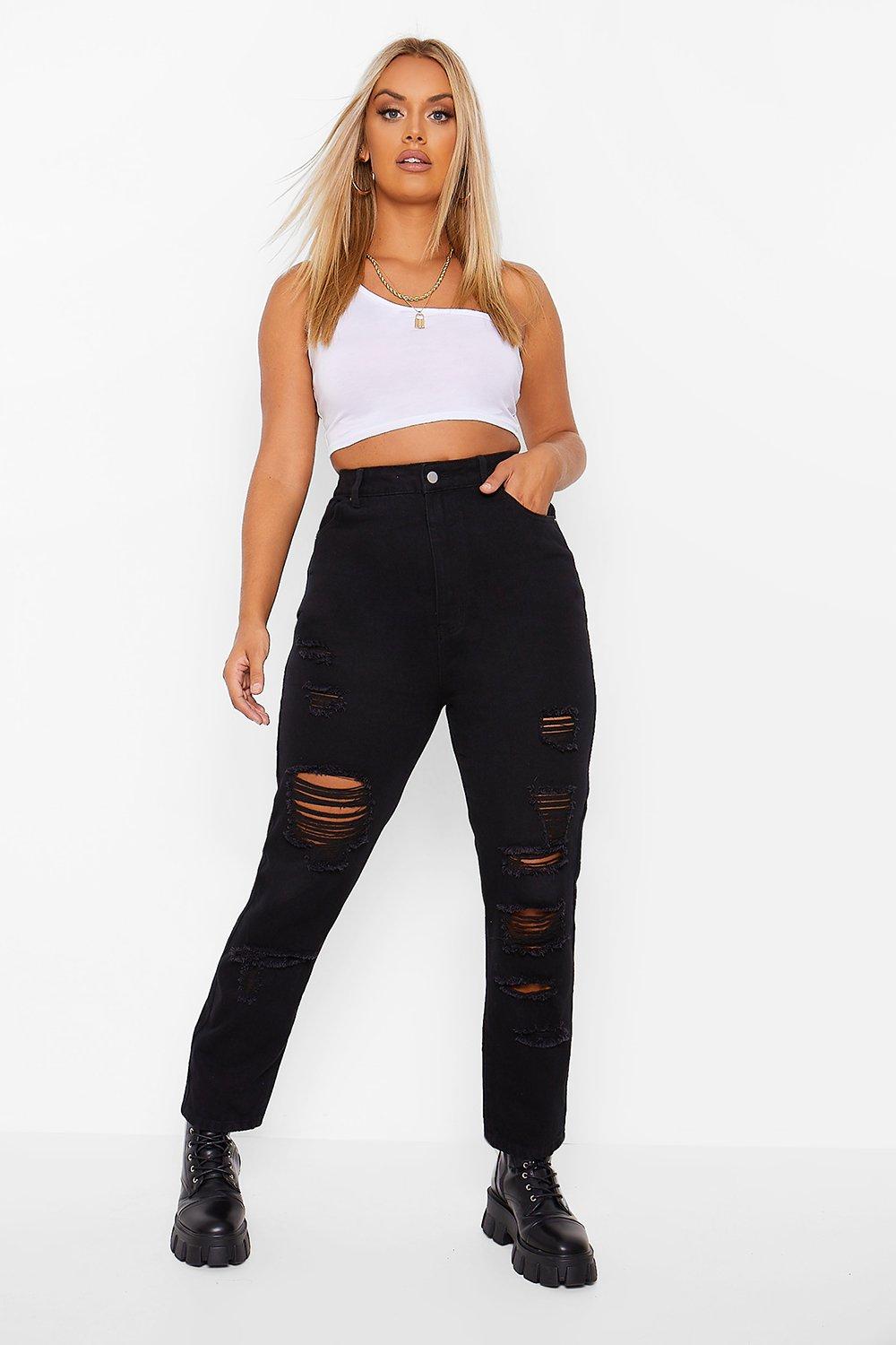 ripped jeans plus size uk