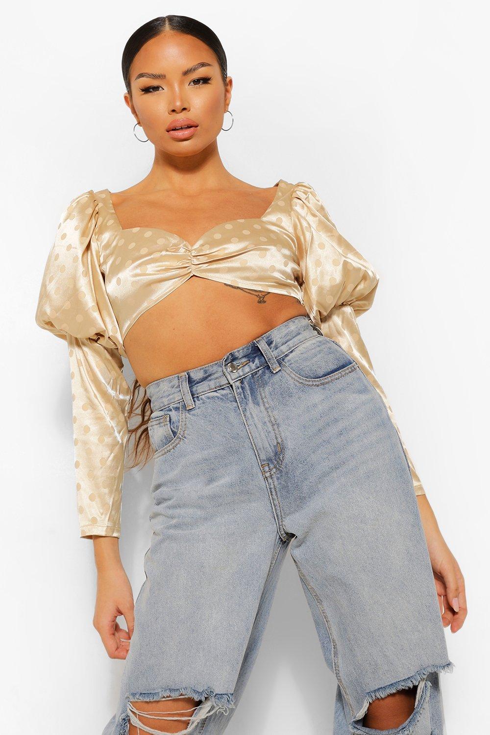 boohoo satin top