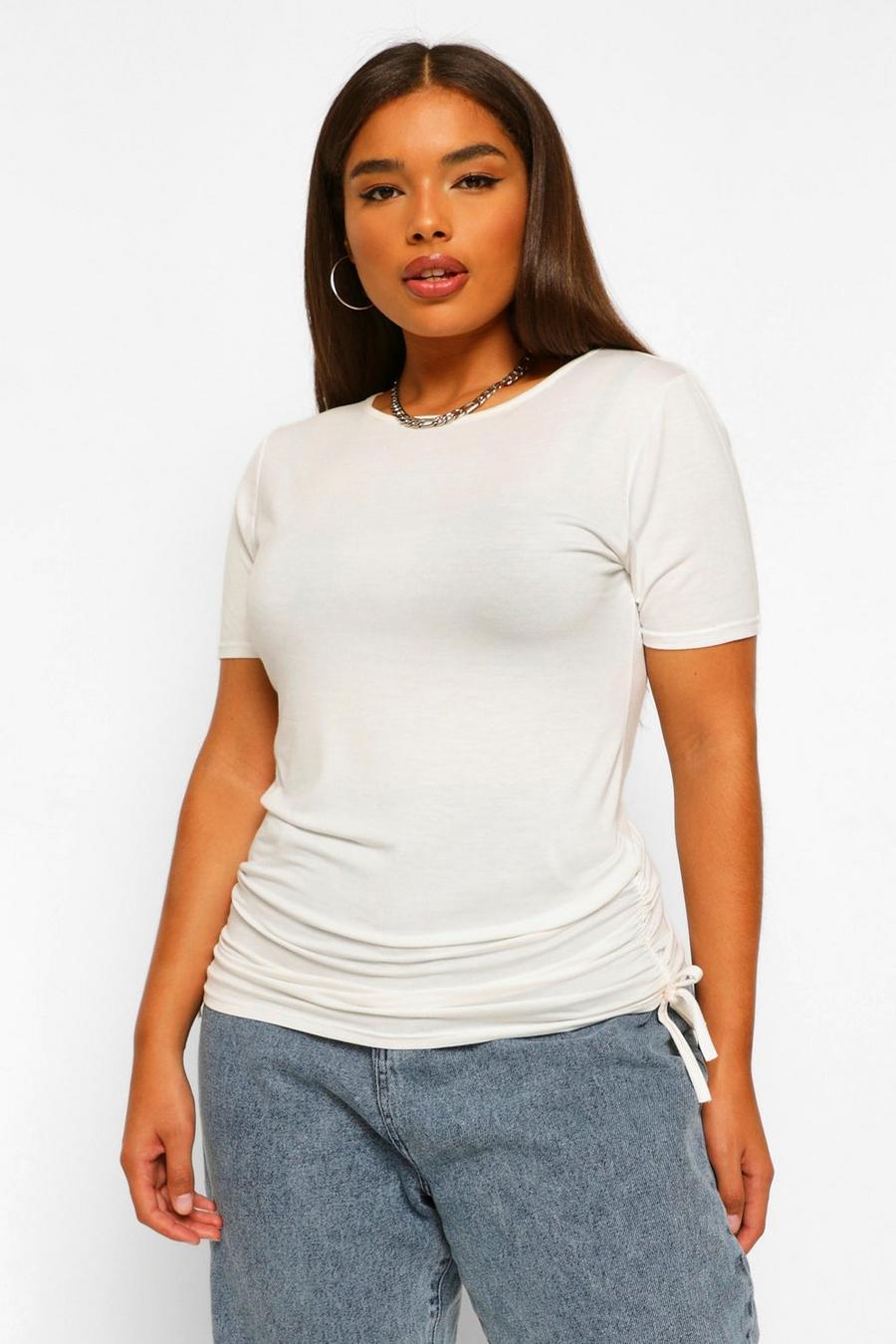 Plus Ruched Side T-shirt image number 1