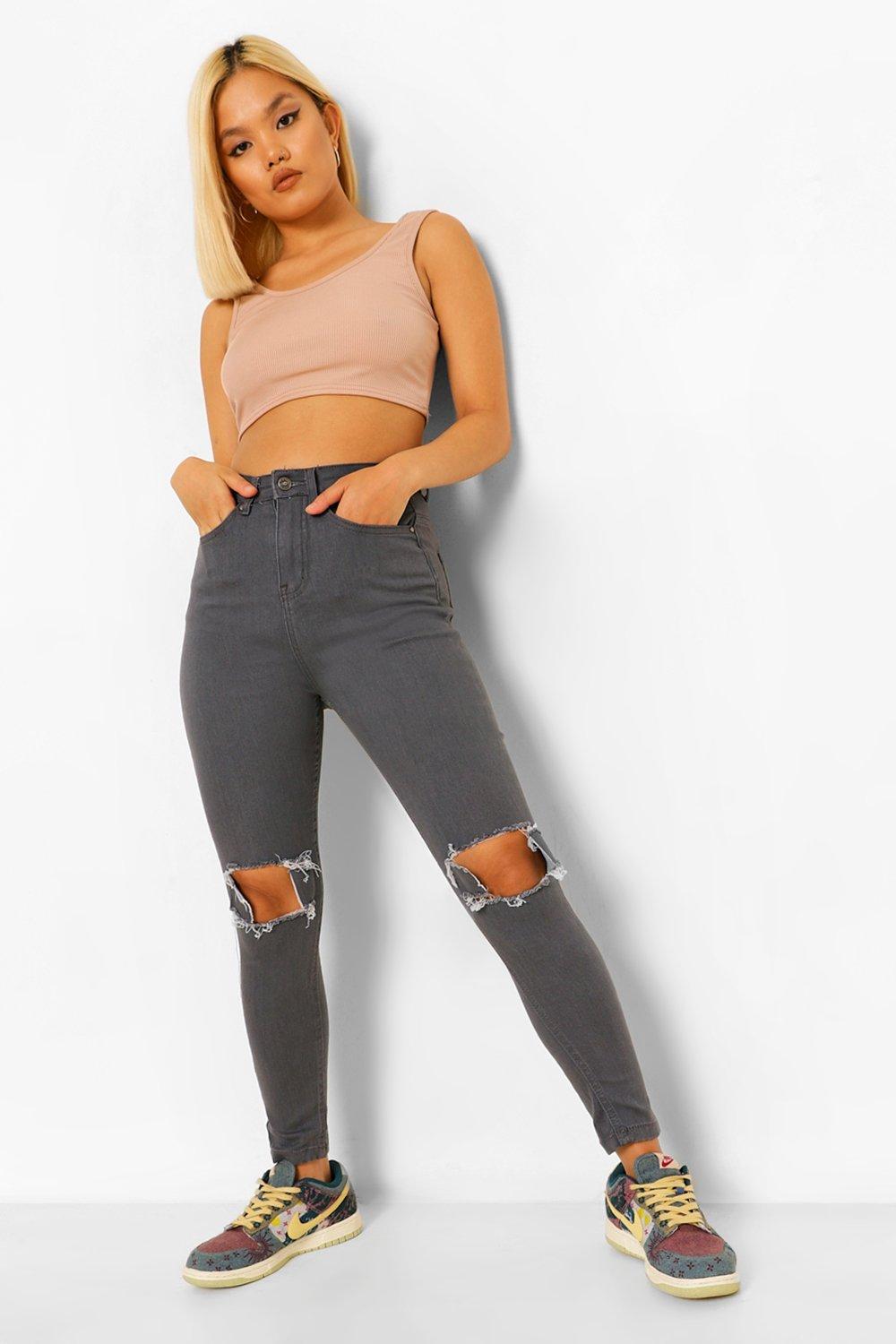 petite ripped jeans