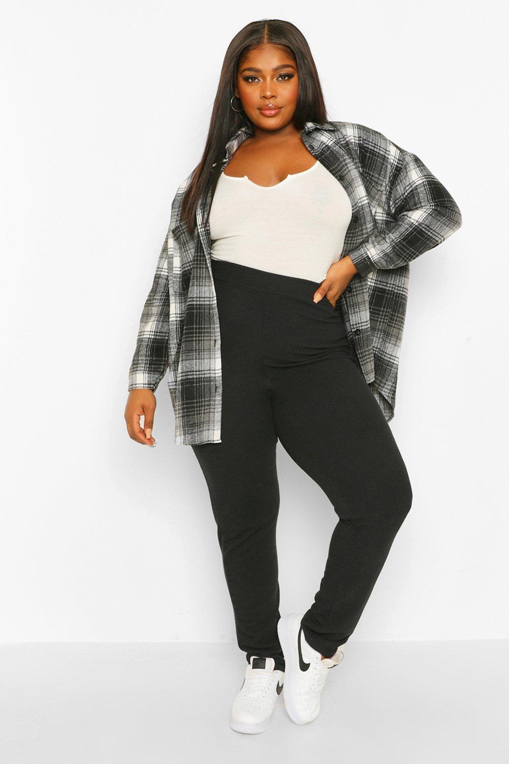 Boohoo plus shop size leggings