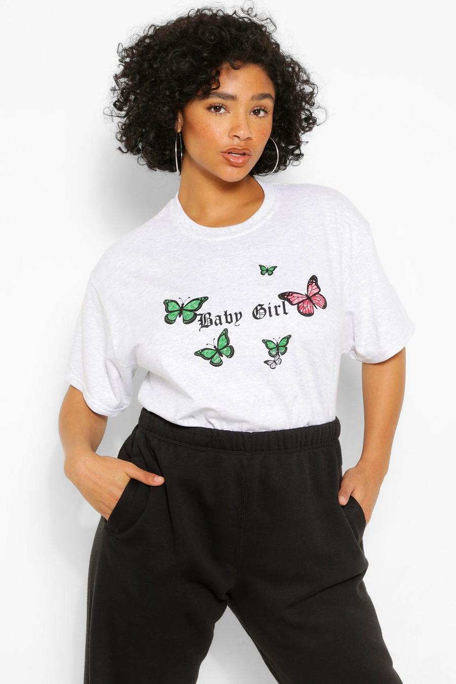 Ash Plus 90S Baby Butterfly Slogan Graphic T-Shirt image number 1