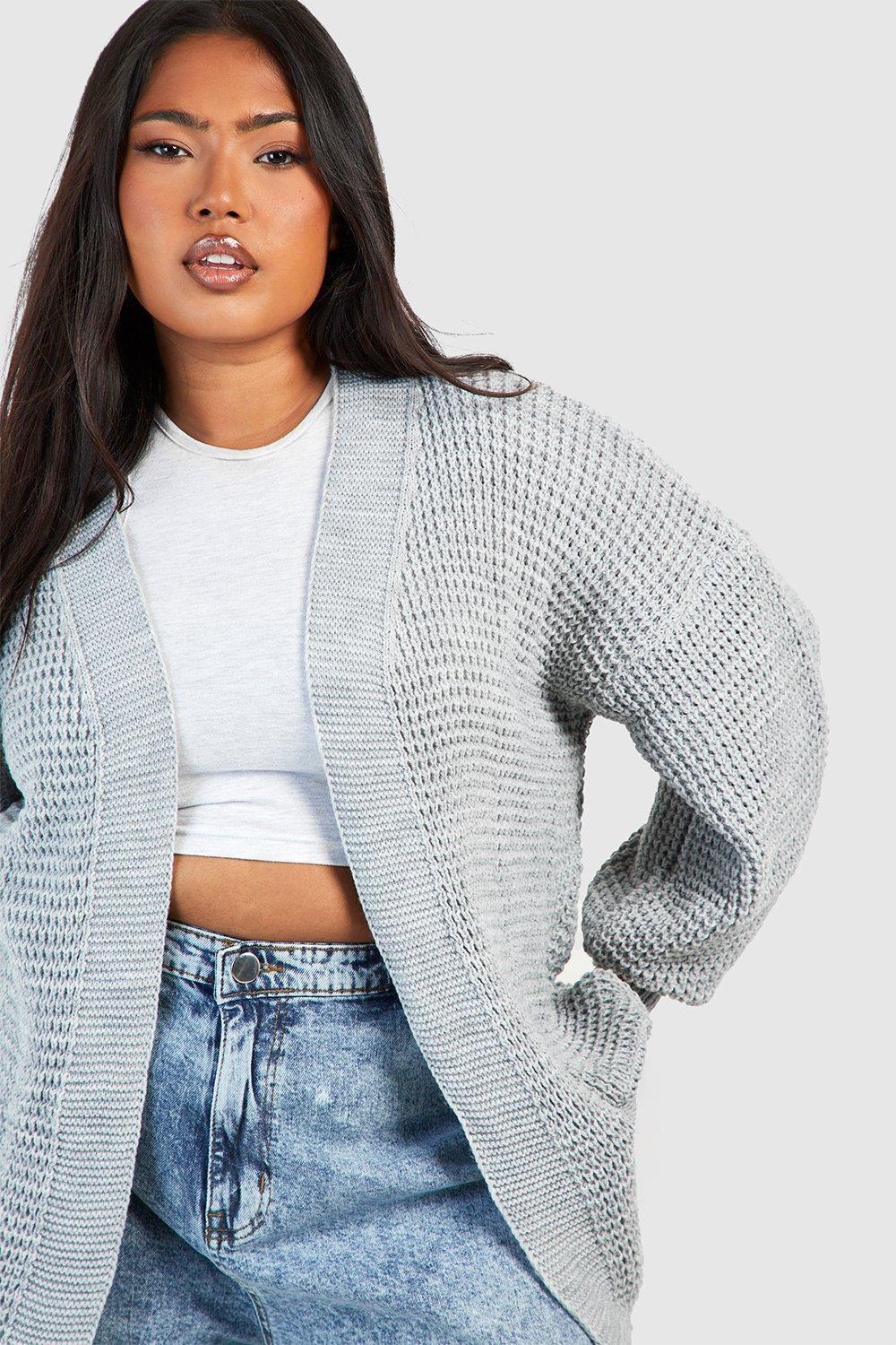 Boohoo grey outlet cardigan