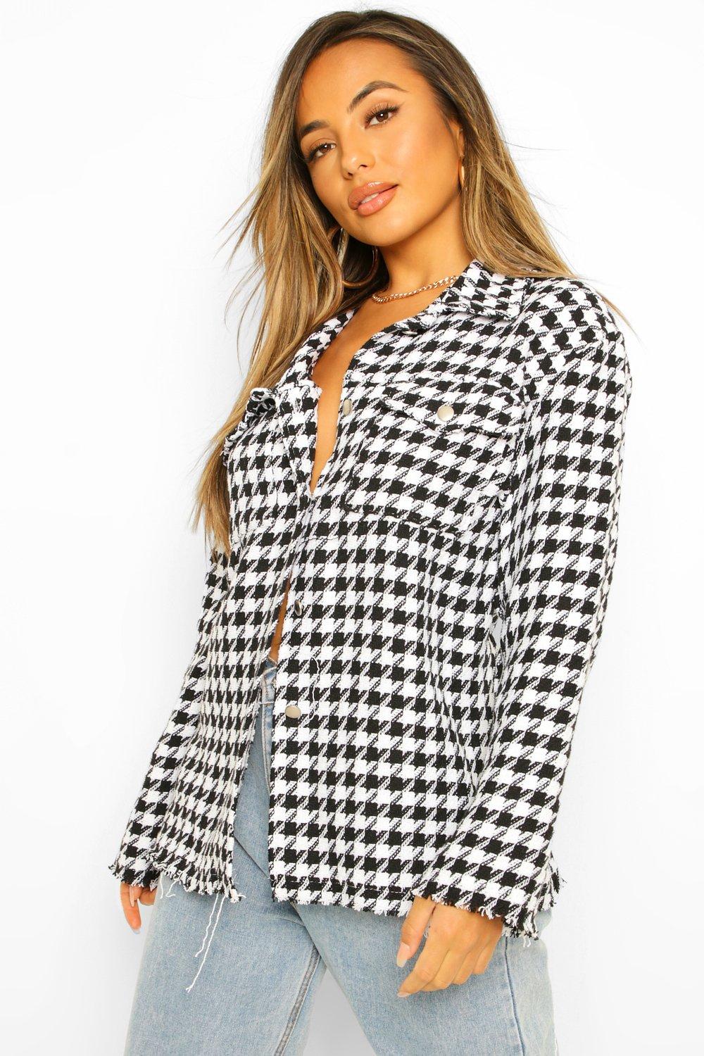 boohoo Petite Flannel Shacket