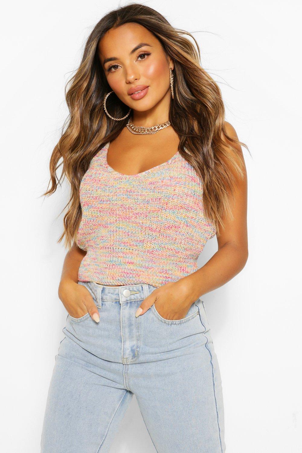 knitted vest boohoo