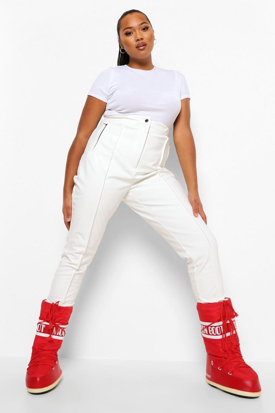 White Plus Luxe Tapered Salopettes image number 1