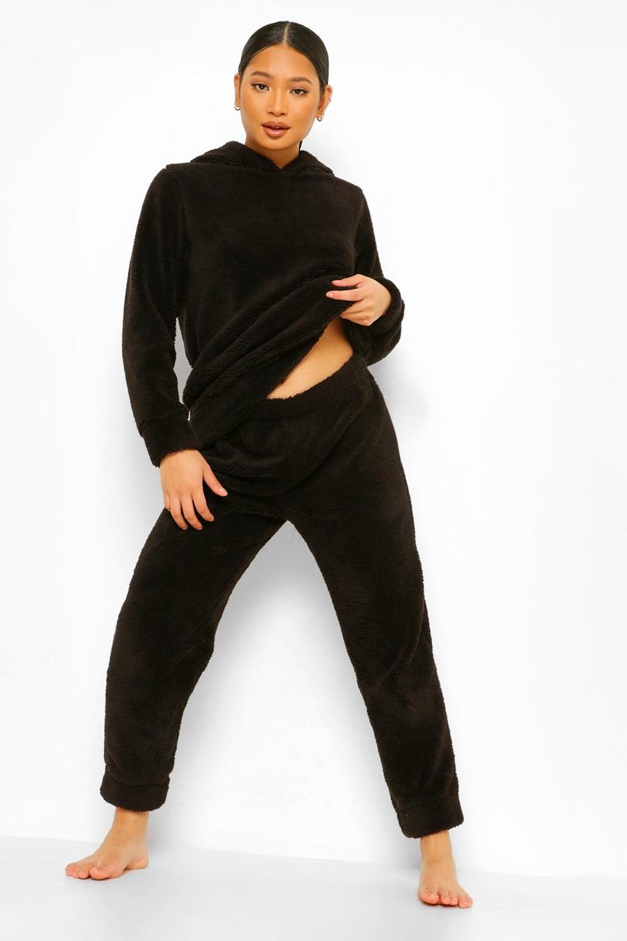 Black Petite - Pyjamas i fleece med öron image number 1