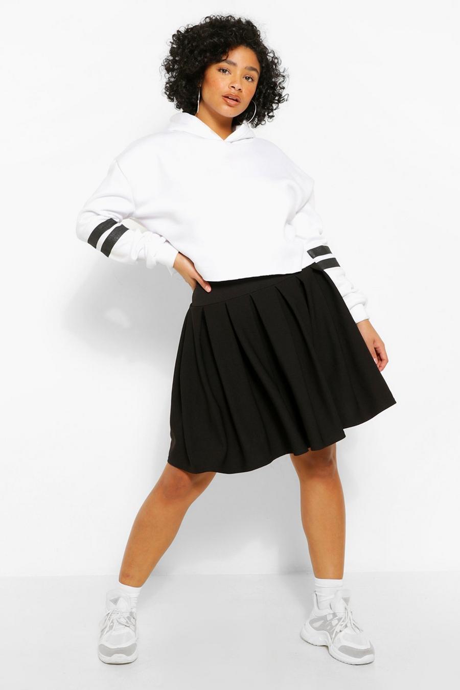 Black Plus Pleated Tennis Skirt image number 1