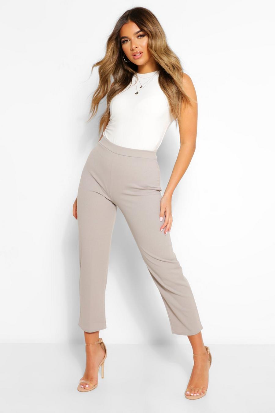 Grey Petite Tailored Pants image number 1