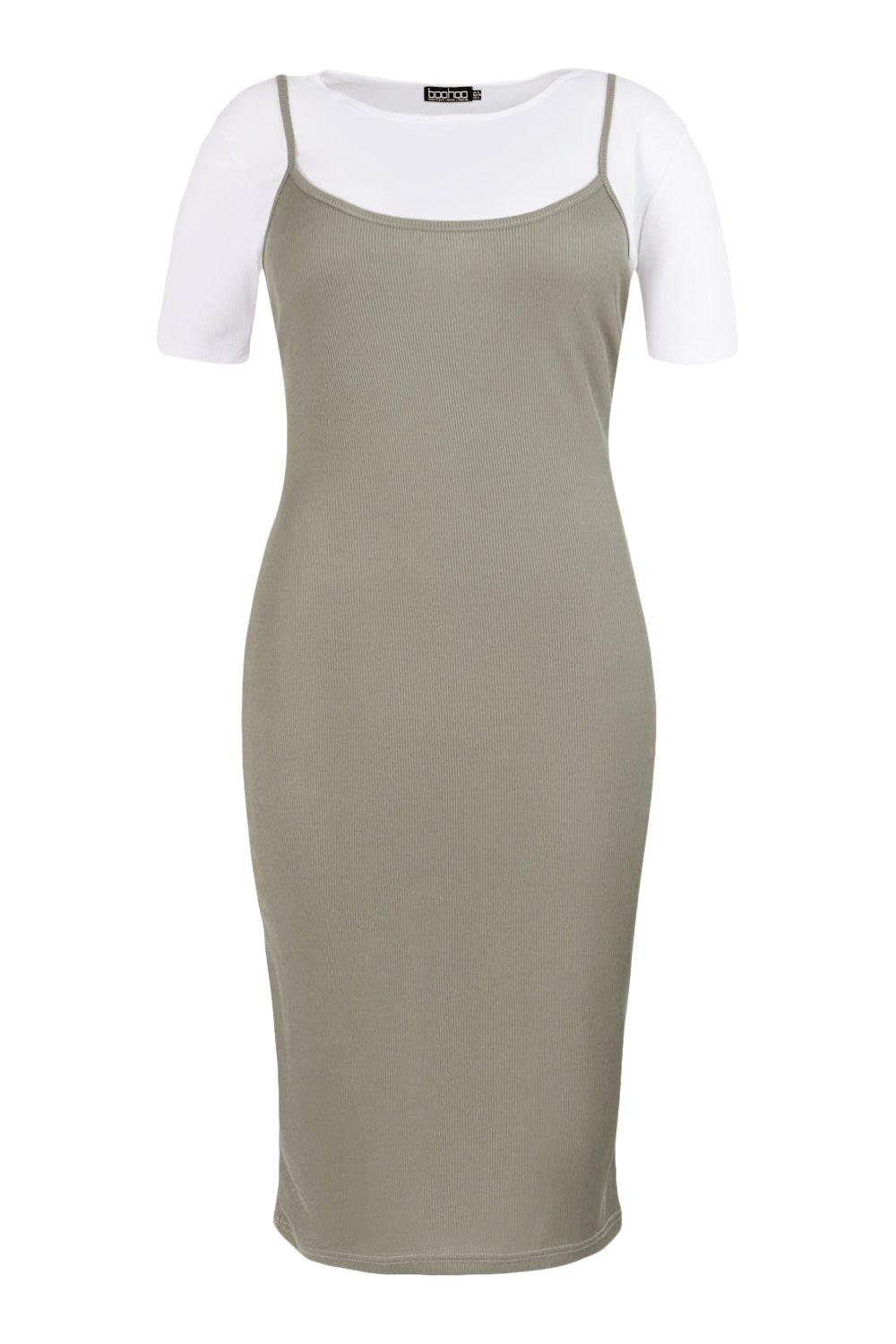 grey jersey school pinafore