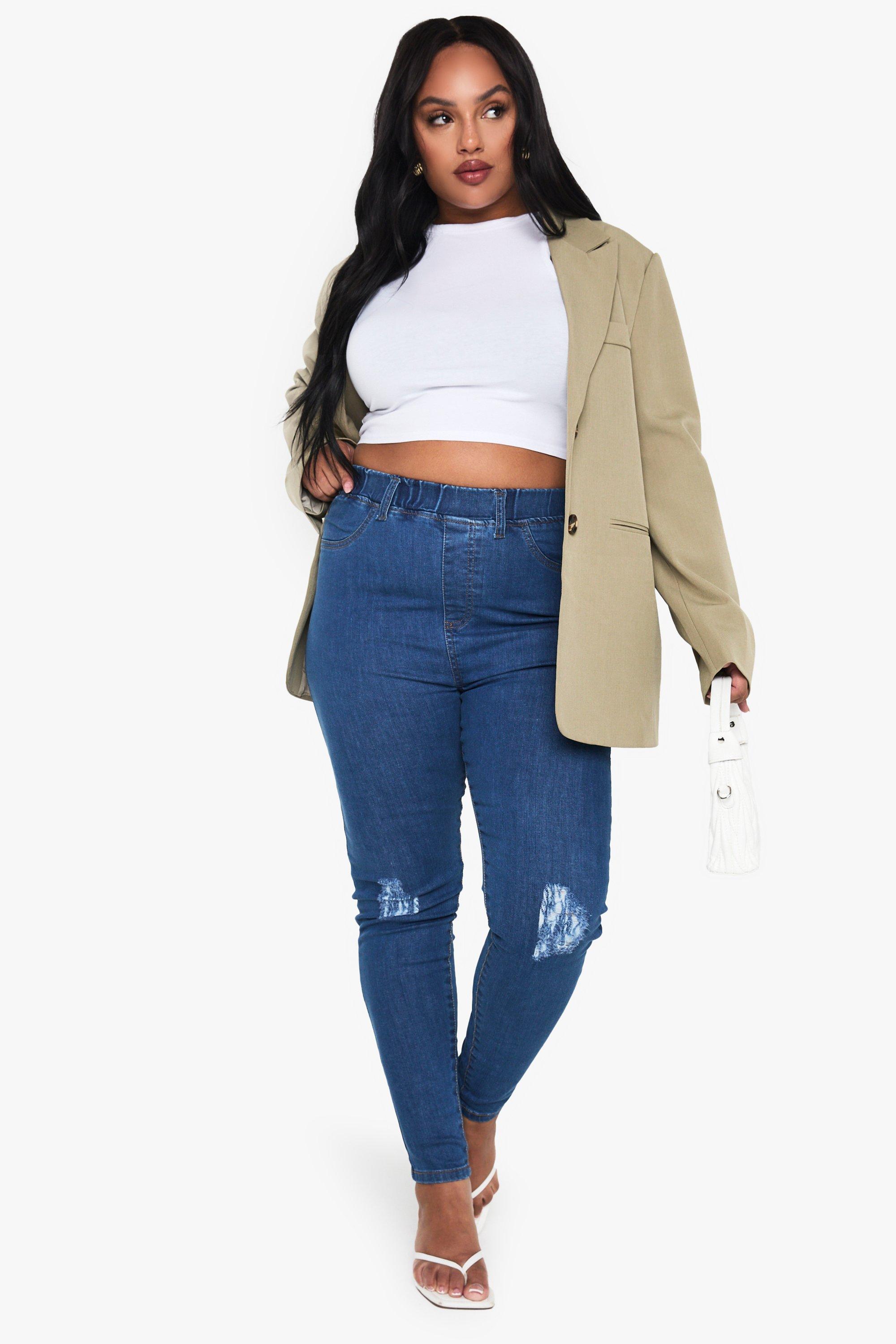 high waisted jeans plus size uk