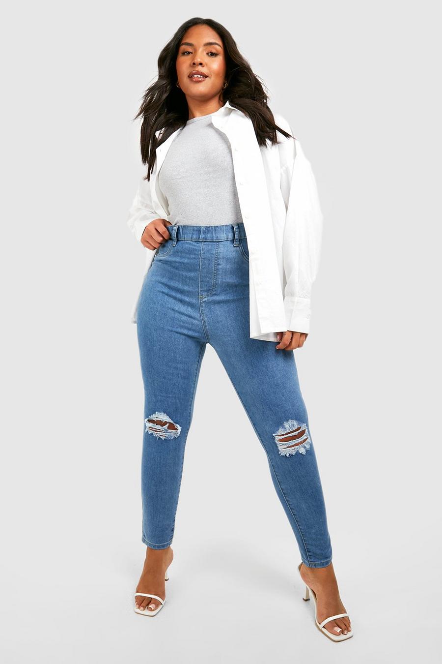 Plus Size Jeans | Plus Size Jeans & Jeggings boohoo UK