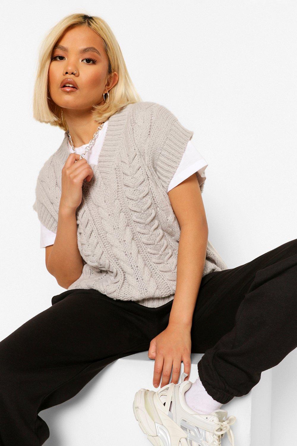 ladies v neck sleeveless jumper
