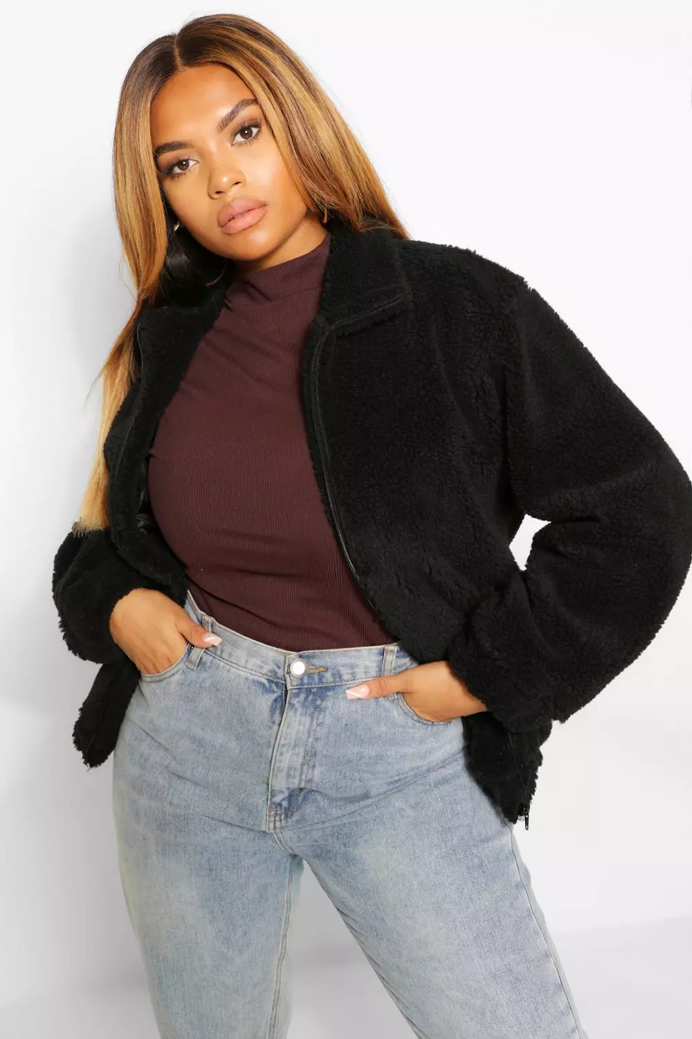 Black teddy clearance bomber