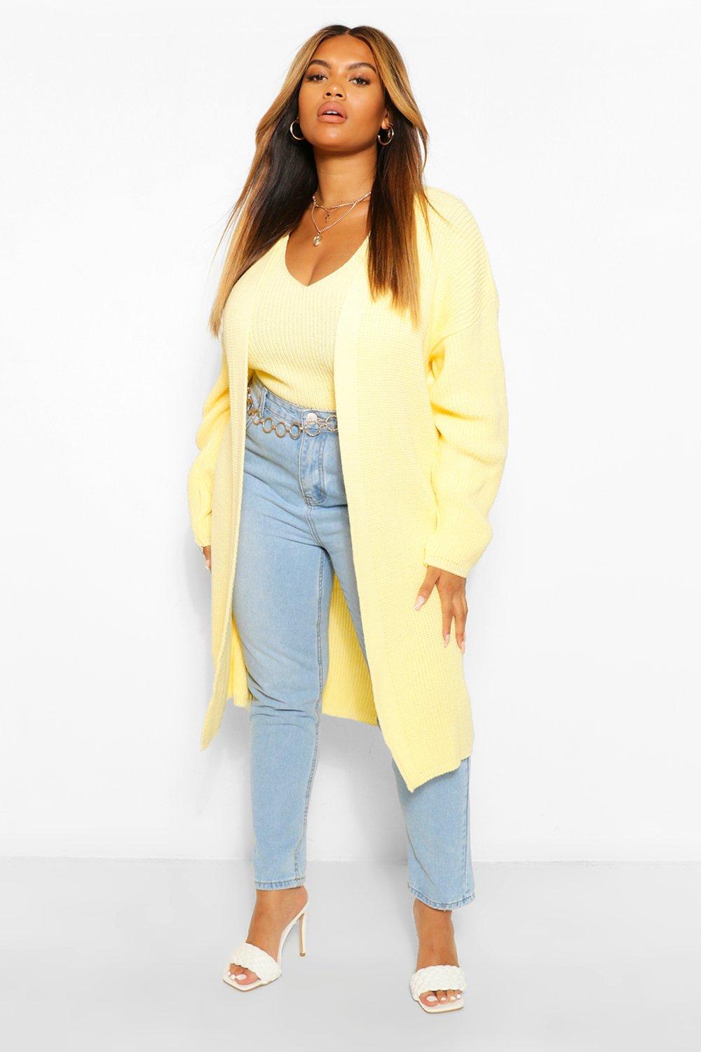 boohoo longline cardigan