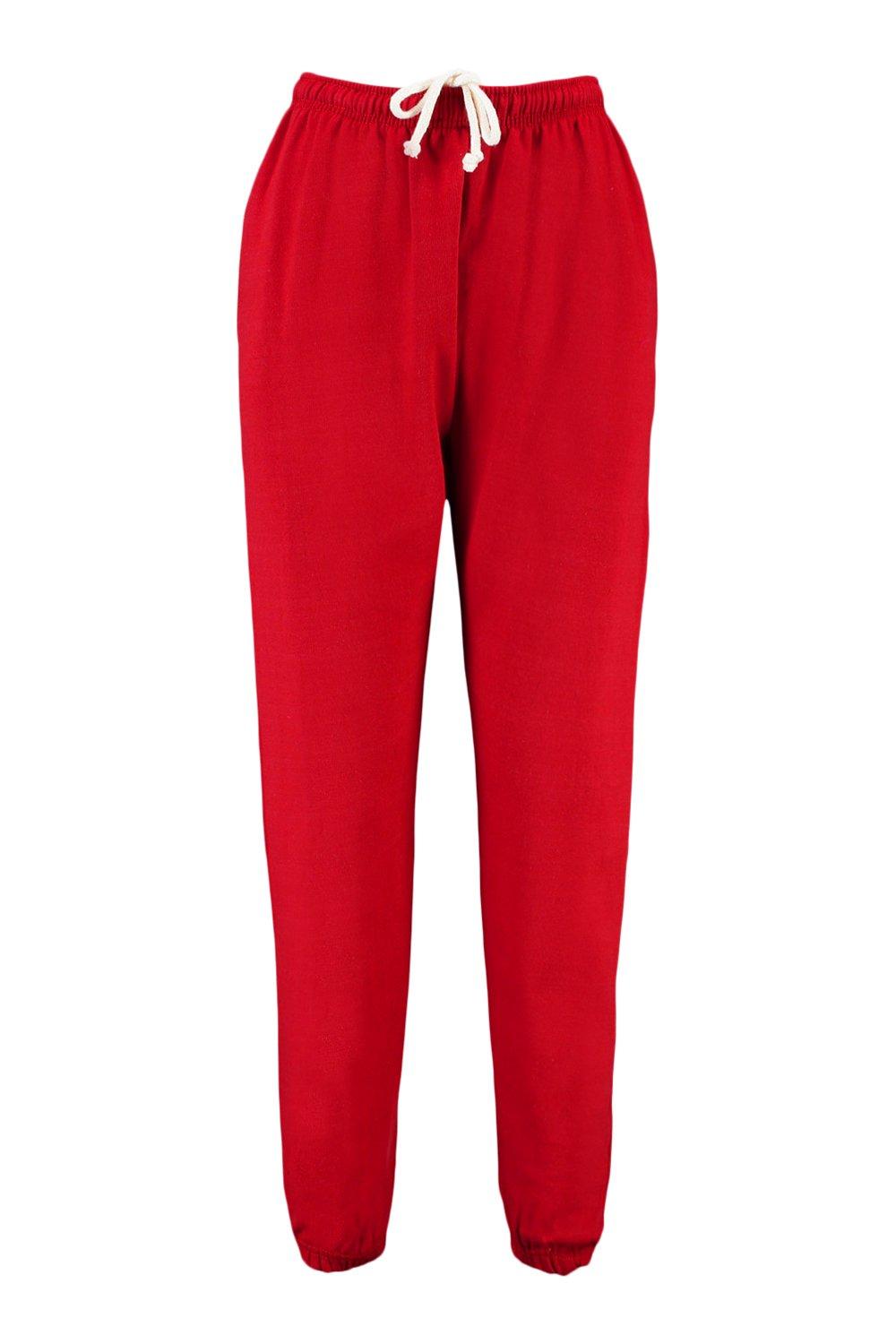 Plain store red joggers