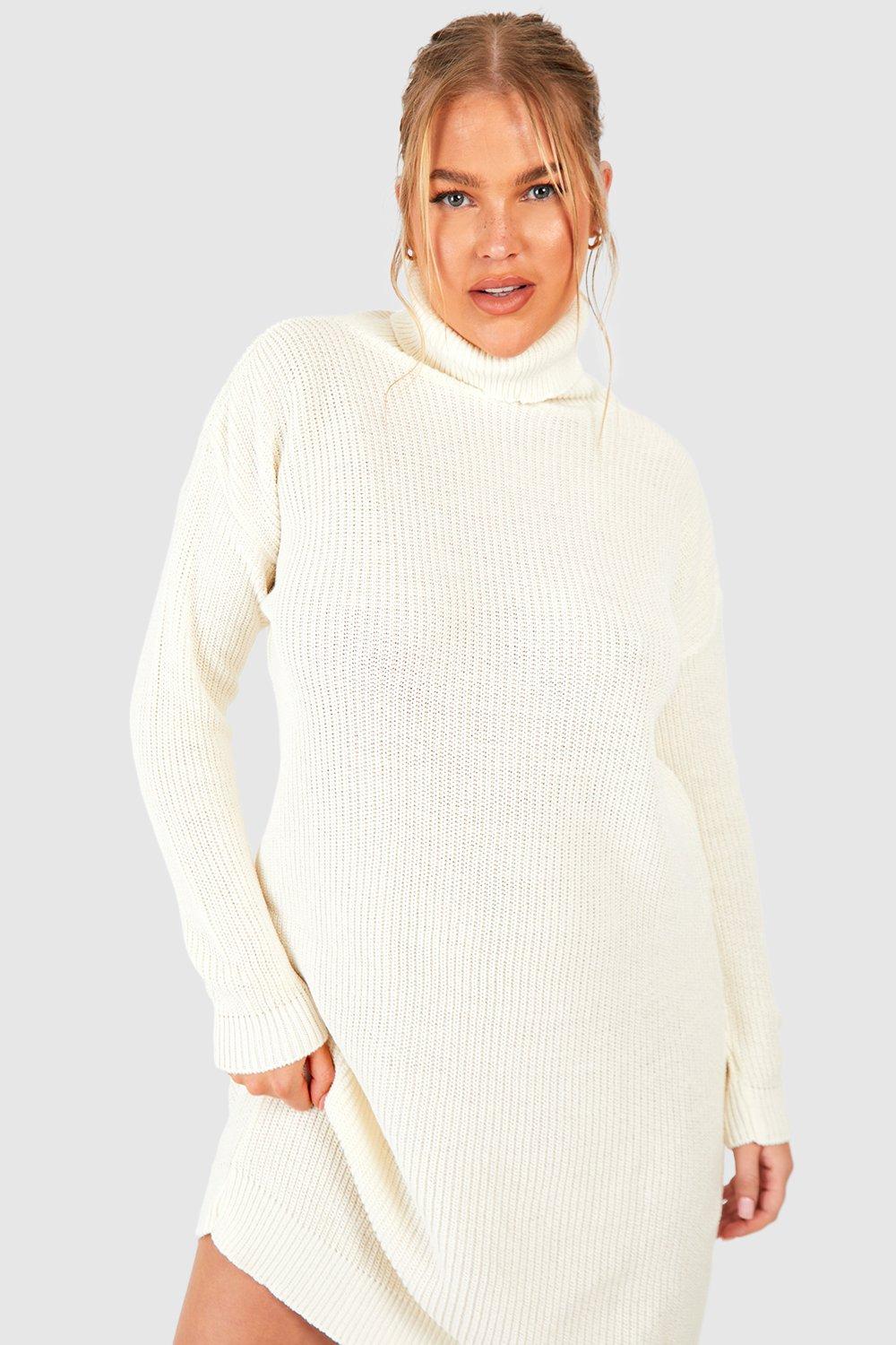 Plus Turtleneck Sweater Dress