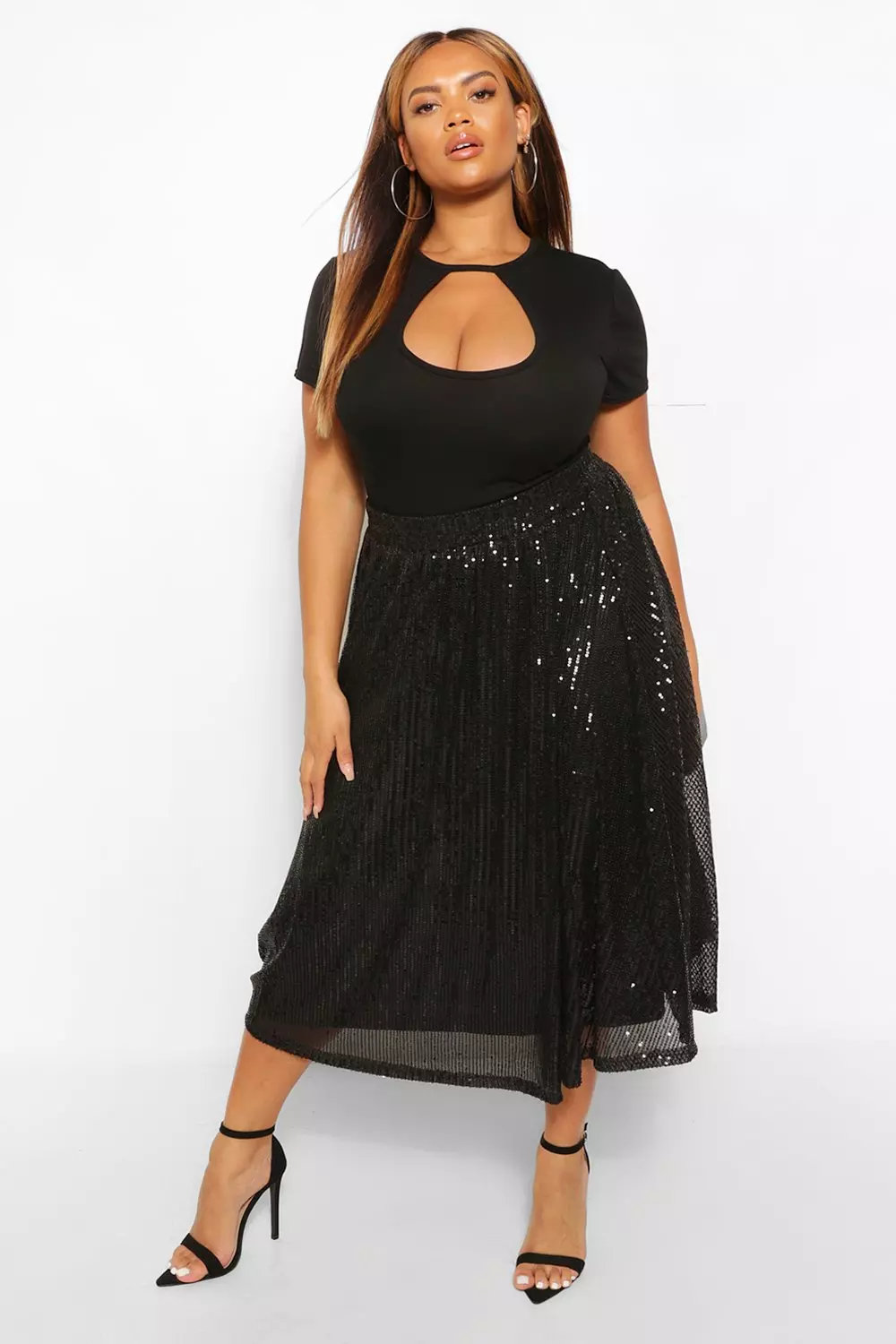 Maxi skater 2025 skirt plus size