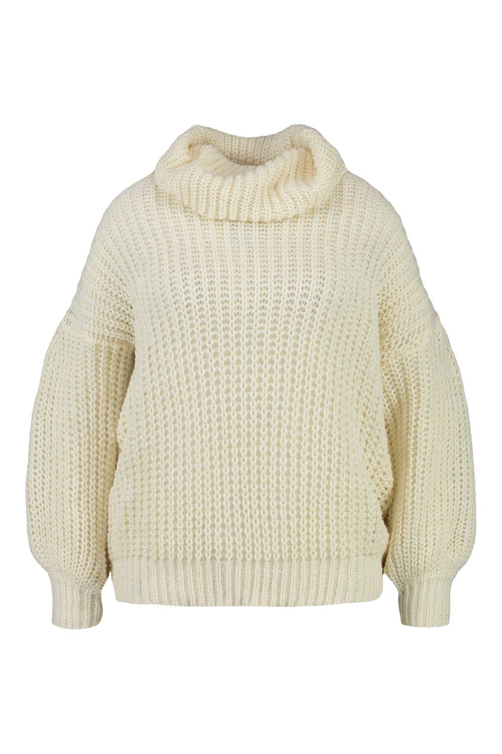 Cowl neck 2024 oversized jumper