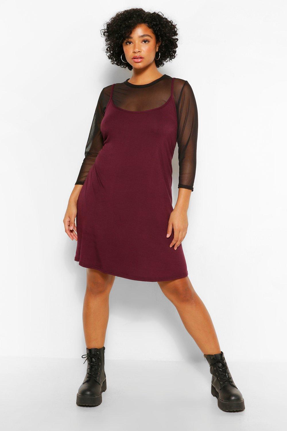 boohoo 2 in 1 dress