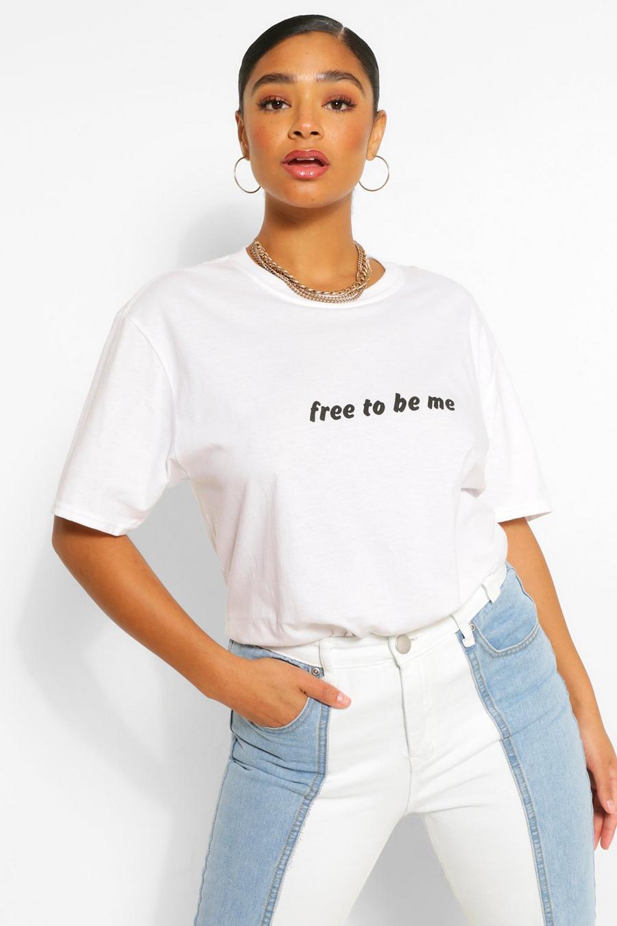 White Plus Be Me Graphic T-Shirt image number 1
