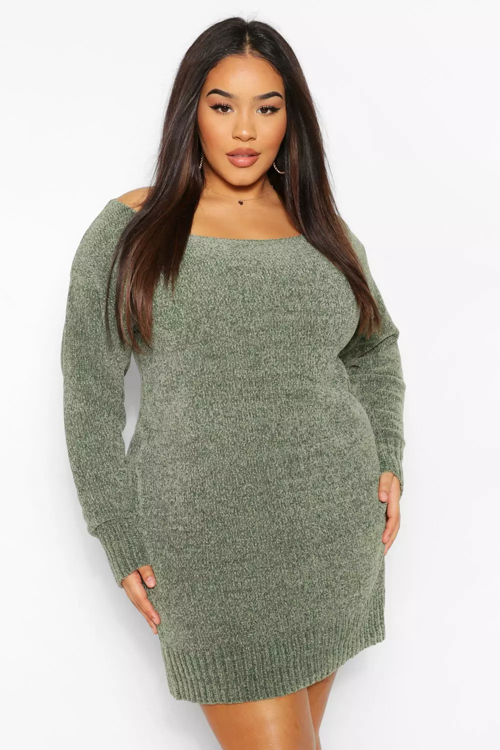 Off the shoulder on sale jumper dress plus size