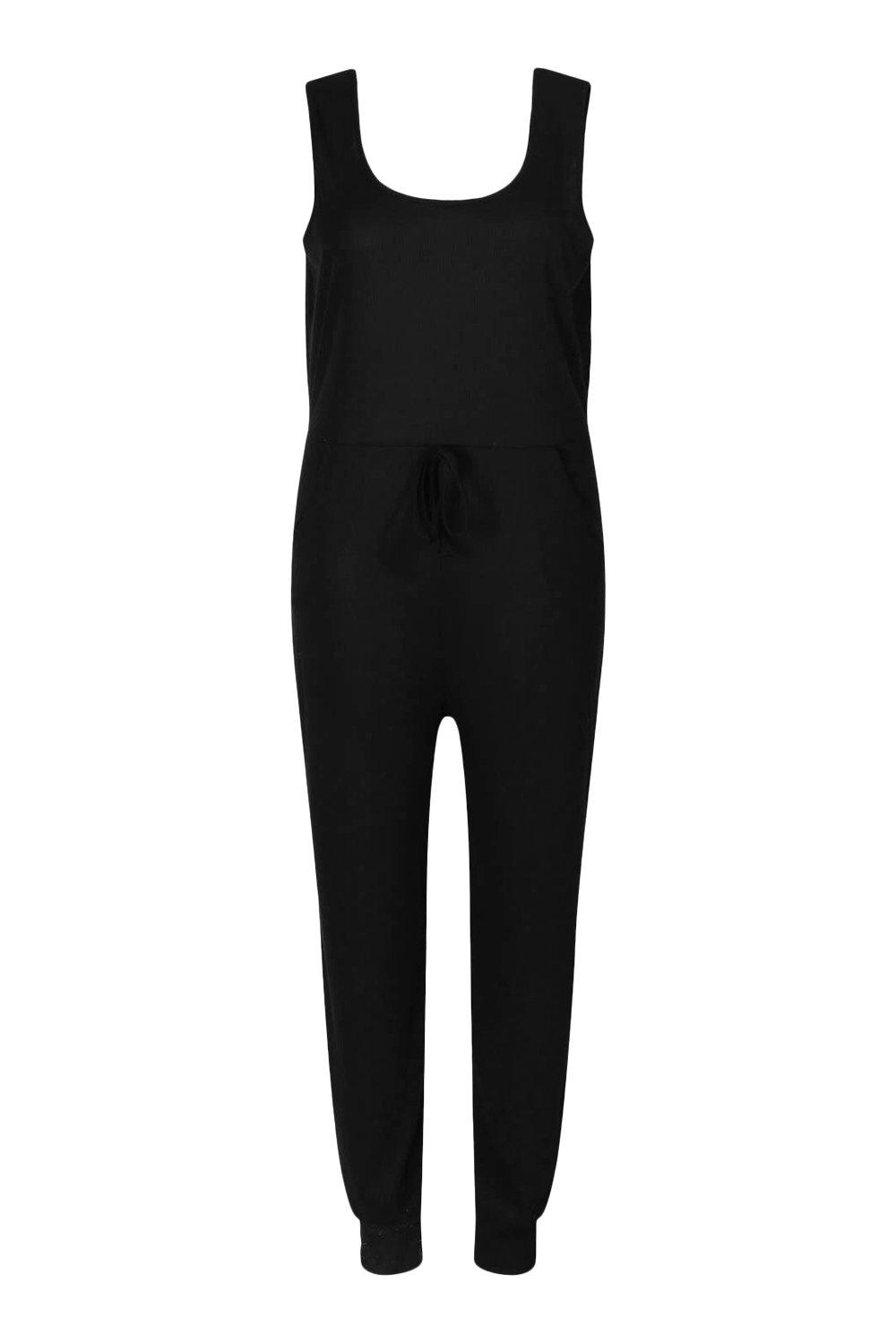 Black jogger jumpsuit online