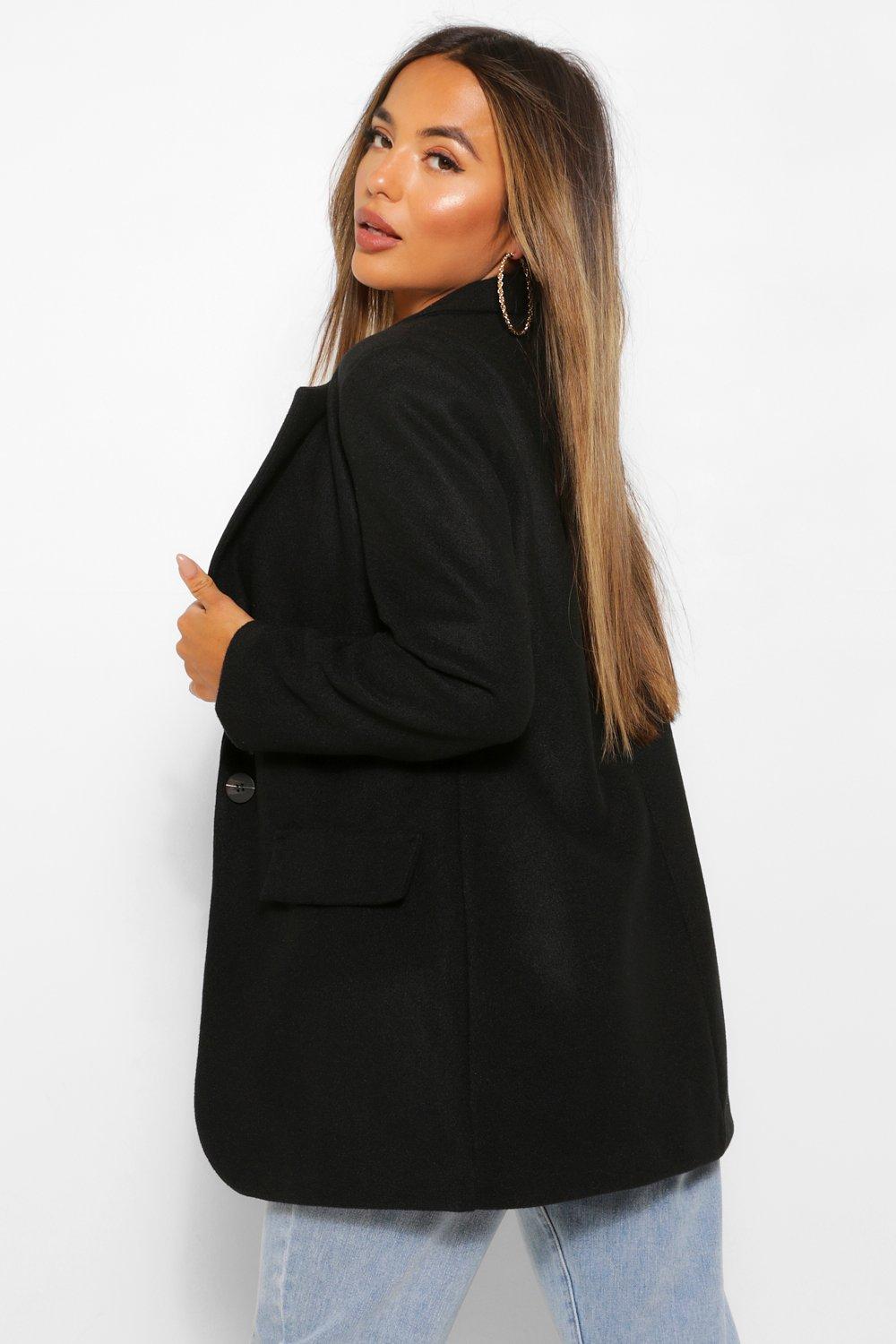 Petite single sale breasted coat