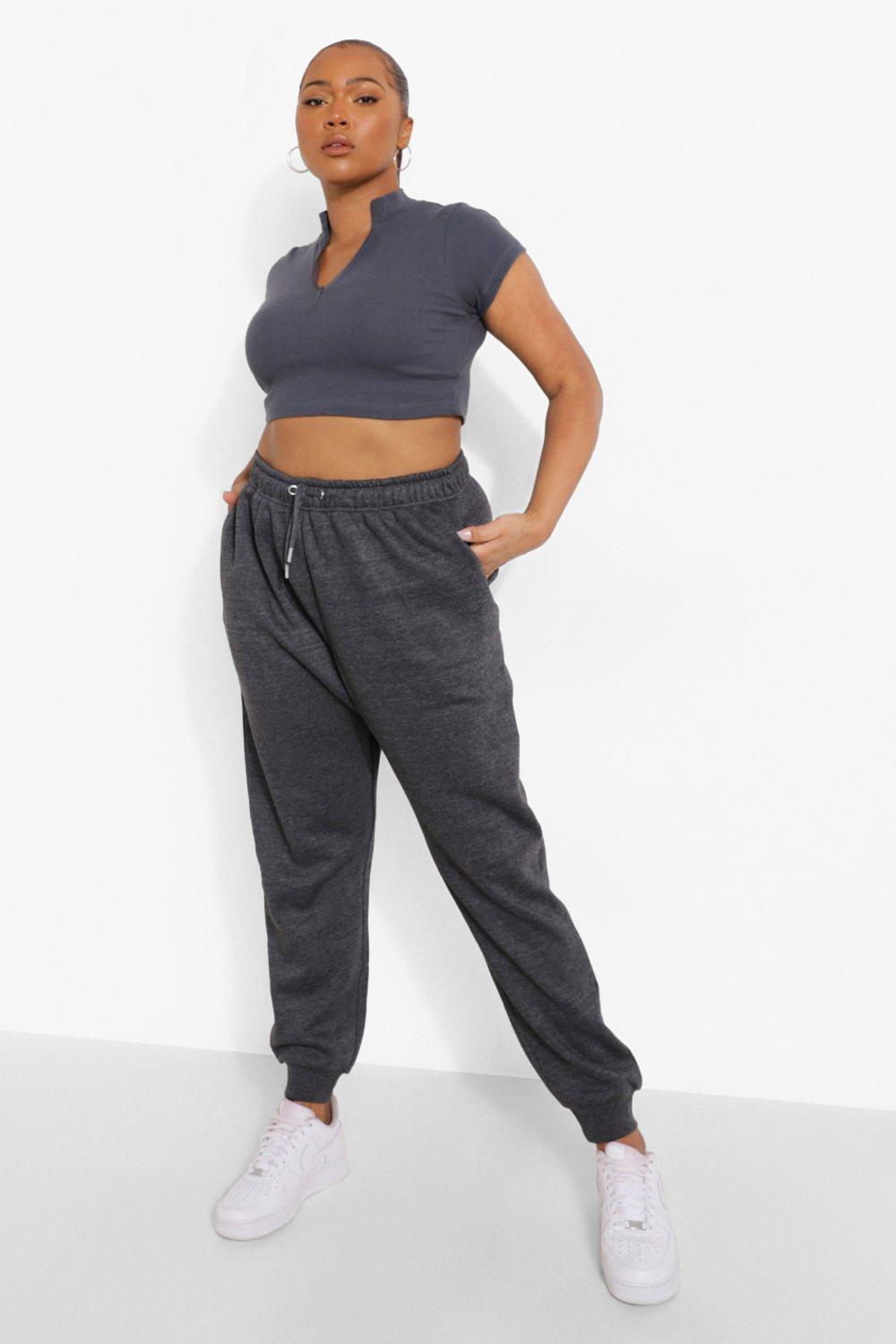 womens charcoal joggers