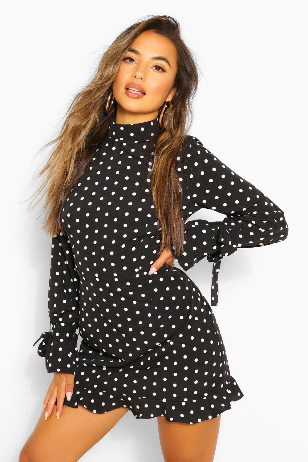 polka dot petite dress