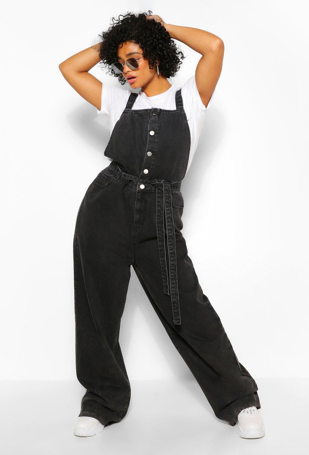 belted overalls